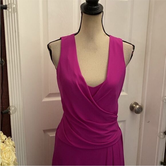 Bcbg Maxazria Elegant Pink Sleeveless high low Dress, US0 - Picture 7 of 12
